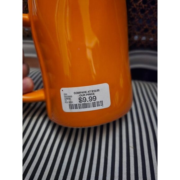 NWT Rae Dunn Halloween Orange Trick or Treat Coffee Mug - Picture 5 of 10